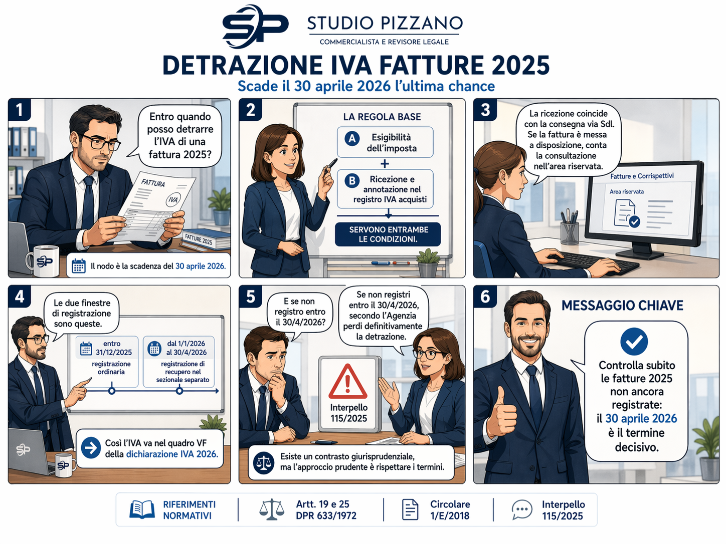 Detrazione IVA fatture 2025: scade il 30 aprile 2026 l'ultima chance 3 ChatGPT Image 24 apr 2026 12 21 24