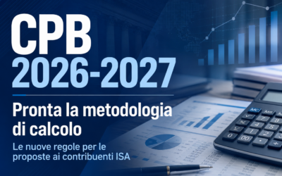Studio Sabatino Pizzano 6 Metodologia CPB 2026-2027: regole pronte per i soggetti ISA