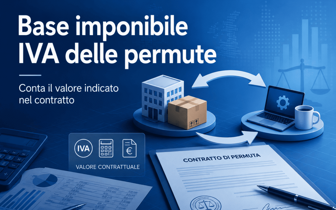 Base imponibile IVA permute: torna il valore indicato nel contratto