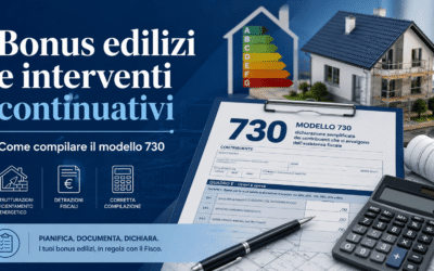 Bonus edilizi interventi continuativi: come gestire il 730