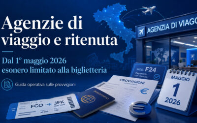 Ritenuta agenzie viaggio: nuovo stop solo sulla biglietteria