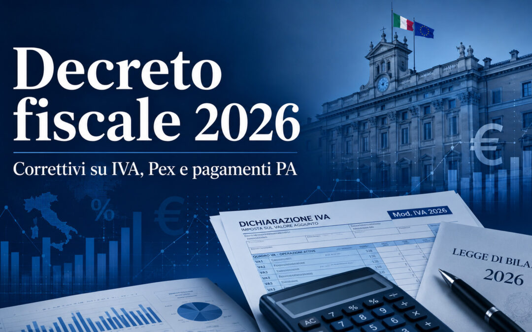 Decreto fiscale 2026: correttivi su IVA, Pex e pagamenti PA