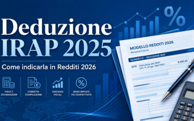 Deduzione IRAP 2025 in Redditi 2026: righi, calcoli e controlli
