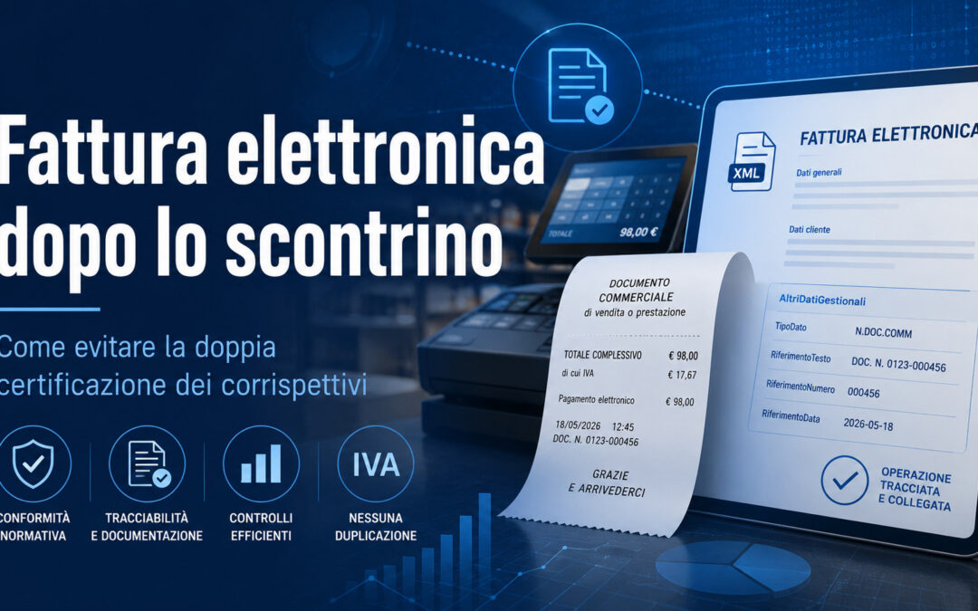 Fattura elettronica dopo scontrino: come evitare la doppia IVA