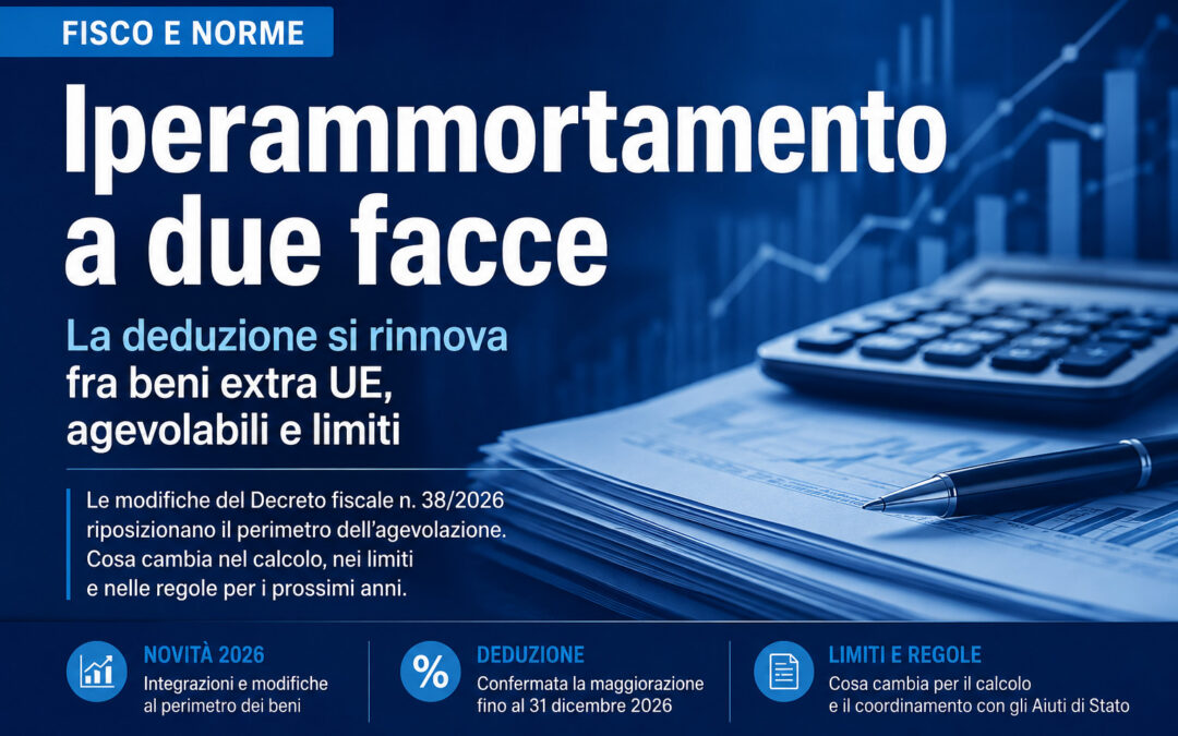 Iperammortamento nel CPB: deduzione salva e beni extra UE ammessi