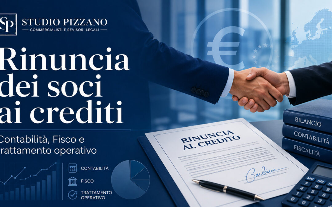 Rinuncia crediti soci: contabilità, Fisco e rischi sugli utili