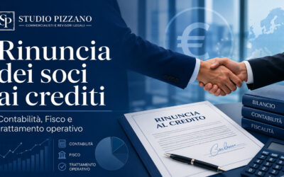 Studio Sabatino Pizzano 4 Rinuncia crediti soci: contabilità, Fisco e rischi sugli utili