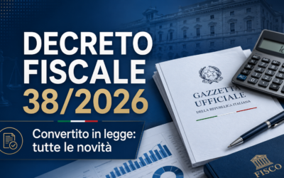 Decreto fiscale 38/2026 convertito in legge: tutte le novità
