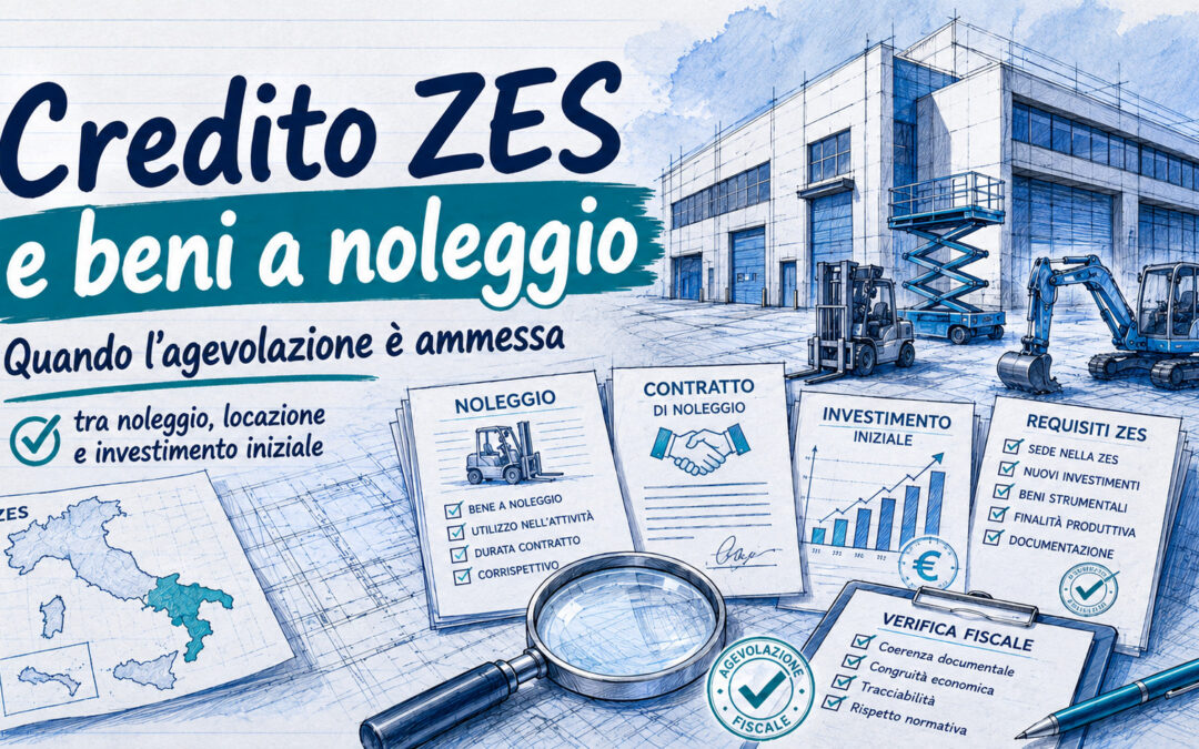 Credito ZES beni a noleggio: quando l’agevolazione è ammessa