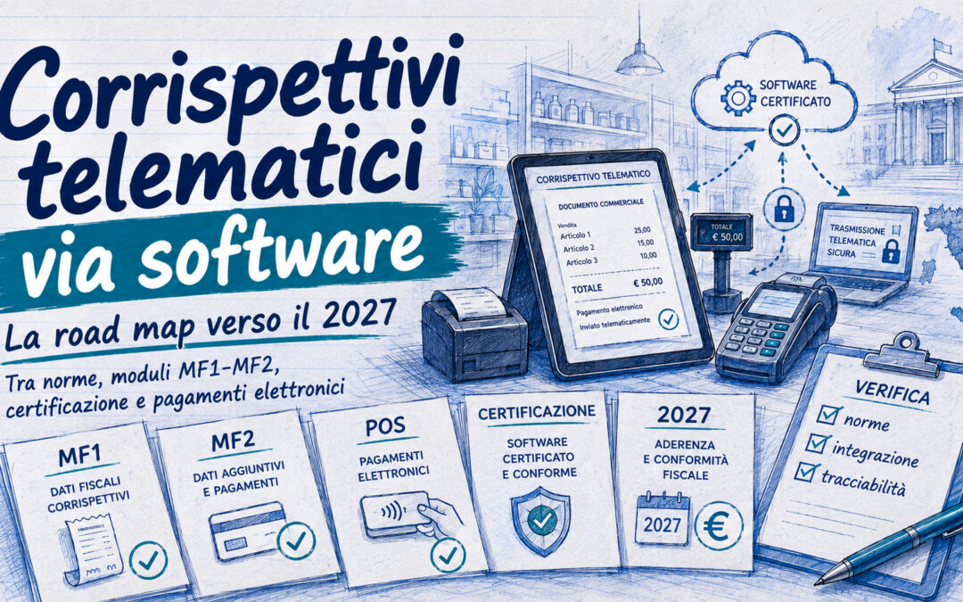Corrispettivi telematici via software: la road map verso il 2027 è confermata
