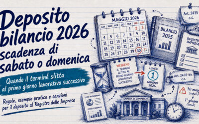 Studio Sabatino Pizzano 5 Deposito bilancio sabato domenica: quando la scadenza slitta