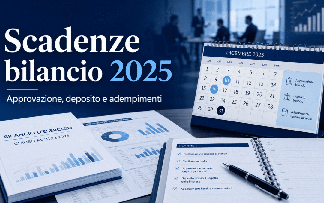 Scadenze bilancio 2025: calendario per approvazione e deposito