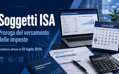 Studio Sabatino Pizzano 4 Proroga versamenti ISA 2026: dal 30 giugno al 20 luglio in arrivo
