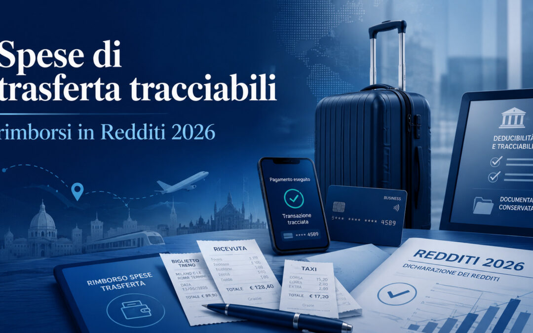 Spese di trasferta tracciabili: rimborsi e Redditi 2026