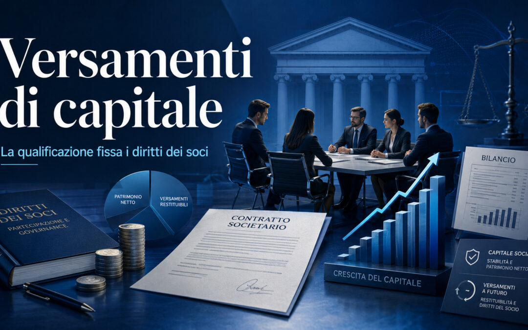 Versamenti in conto futuro aumento capitale: quando il costo non cresce