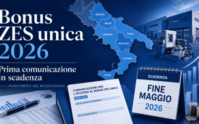 Bonus investimenti ZES unica 2026: prima comunicazione entro fine maggio