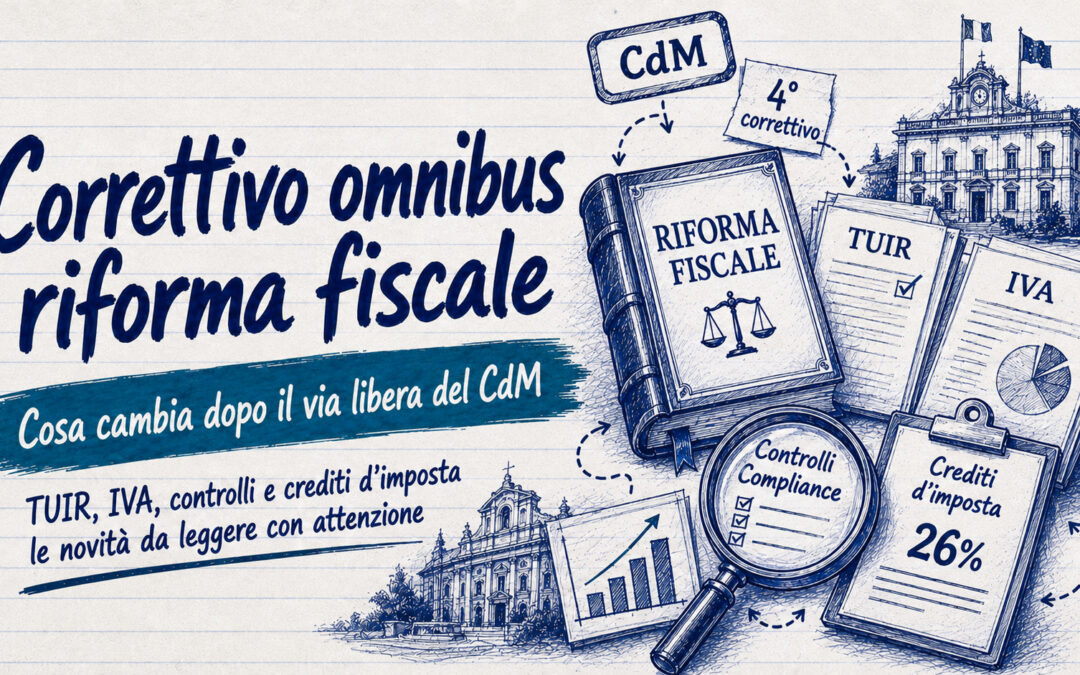 Quarto correttivo riforma fiscale: bonus, IVA e fringe benefit cambiano passo