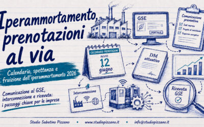 Studio Sabatino Pizzano 4 Iperammortamento 2026, prenotazioni al via: calendario e rischi
