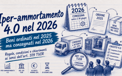 Iper ammortamento 2026 e beni ordinati nel 2025