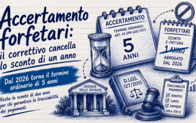 Accertamento forfettari: addio allo sconto sulla fattura elettronica