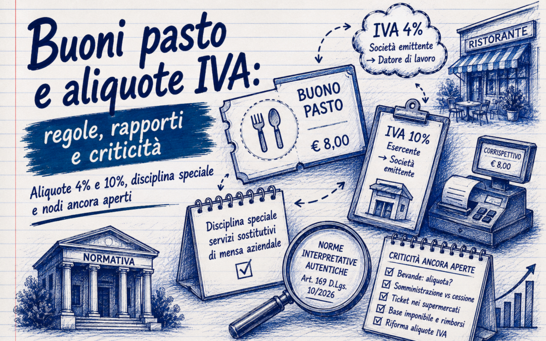 Buoni pasto IVA: regole, aliquote e nodi ancora aperti