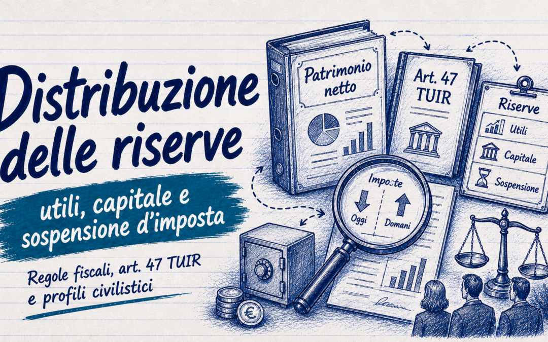 Distribuzione delle riserve: regole fiscali e rischi nel patrimonio netto
