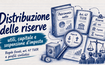 Distribuzione delle riserve: regole fiscali e rischi nel patrimonio netto