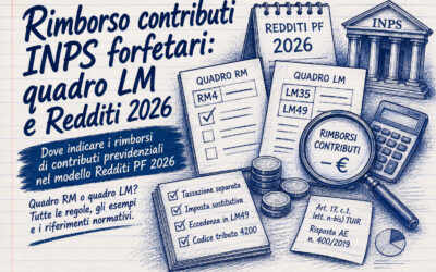 Rimborso contributi INPS forfetari: quadro LM e Redditi 2026