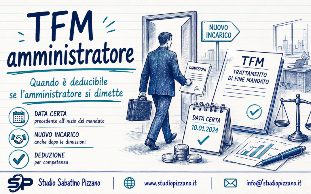 TFM amministratore deducibile se la nomina riparte davvero