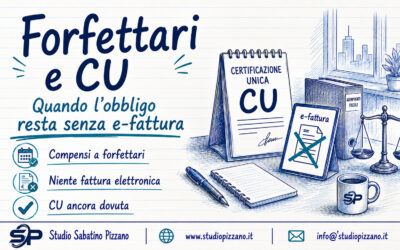 CU forfettari senza fattura elettronica: obbligo ancora vivo