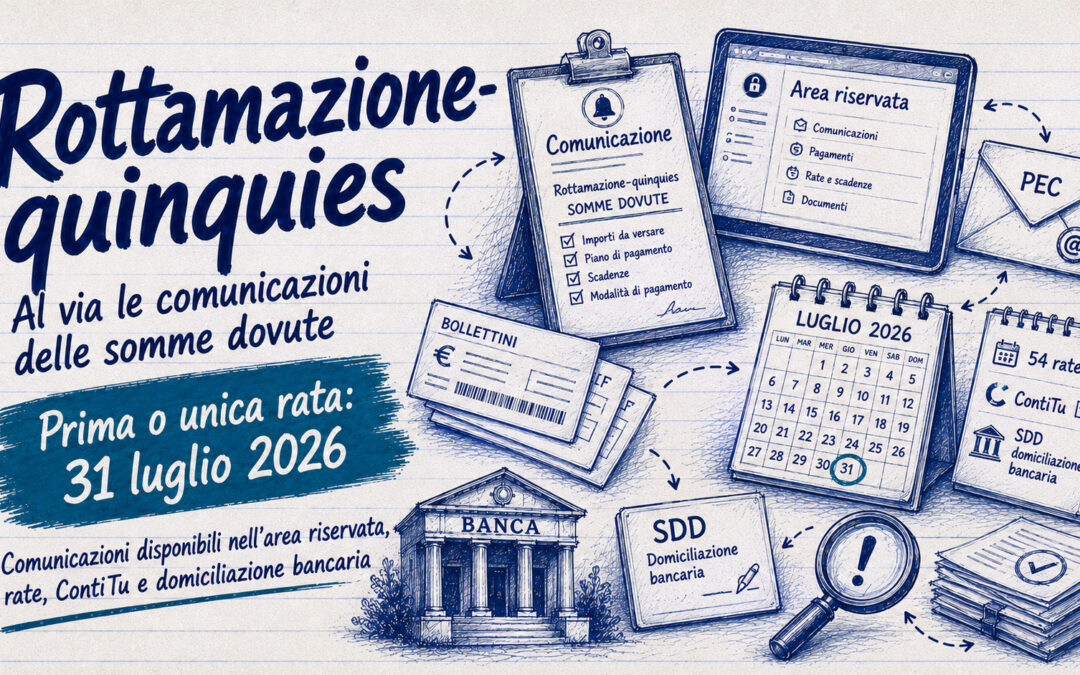 Rottamazione-quinquies comunicazioni pronte: rate e scadenze da controllare