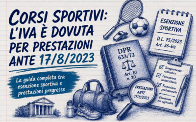 Iva corsi sportivi: esenzione solo dal 17 agosto 2023