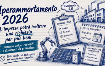 Iperammortamento 2026 domanda unica per più beni e regole GSE