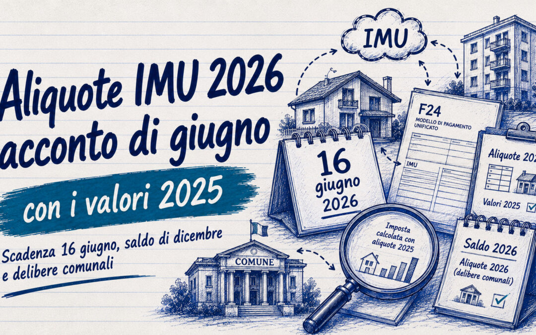 Aliquote IMU 2026: acconto di giugno con i valori 2025
