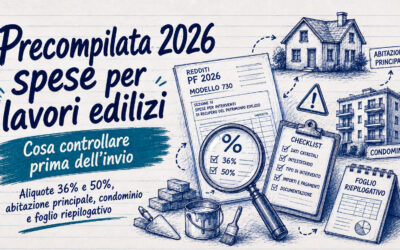 Dichiarazione precompilata 2026 e bonus edilizi: perché controllare ogni dato prima dell’invio