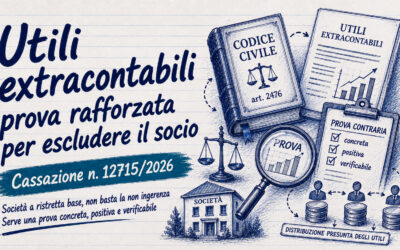 Utili extracontabili: prova rafforzata per escludere il socio