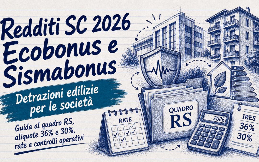 Detrazioni edilizie Redditi SC 2026: guida a Ecobonus e Sismabonus