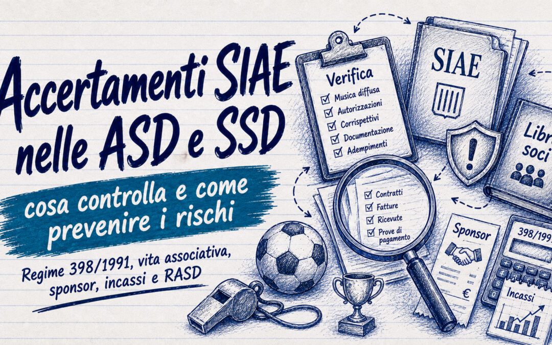 Accertamenti SIAE ASD e SSD: documenti da avere prima della verifica