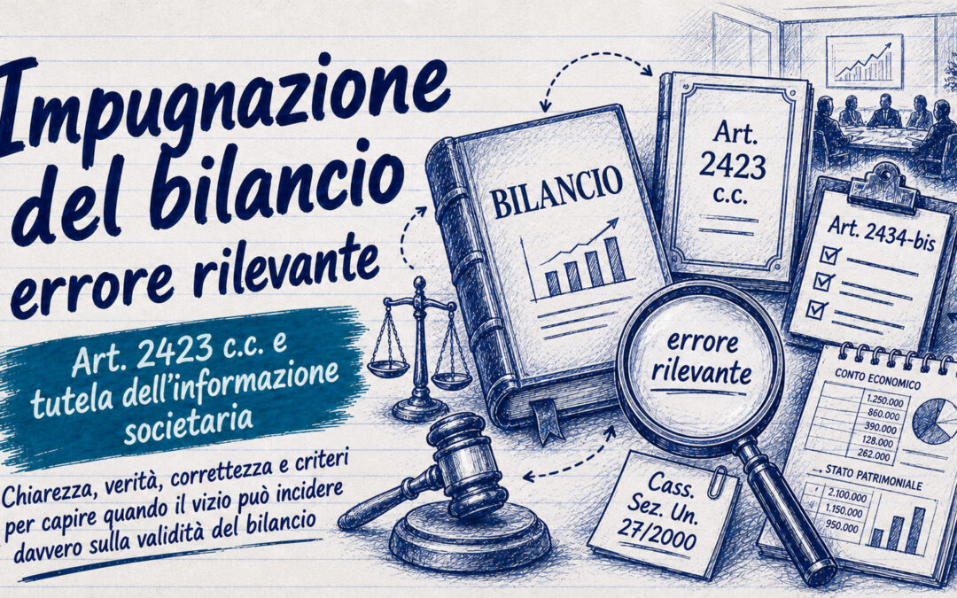 Impugnazione del bilancio, errore rilevante e tutela informativa