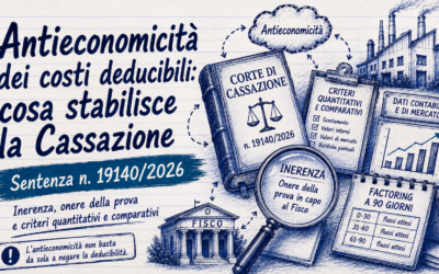Antieconomicità dei costi deducibili: la Cassazione chiede prove concrete