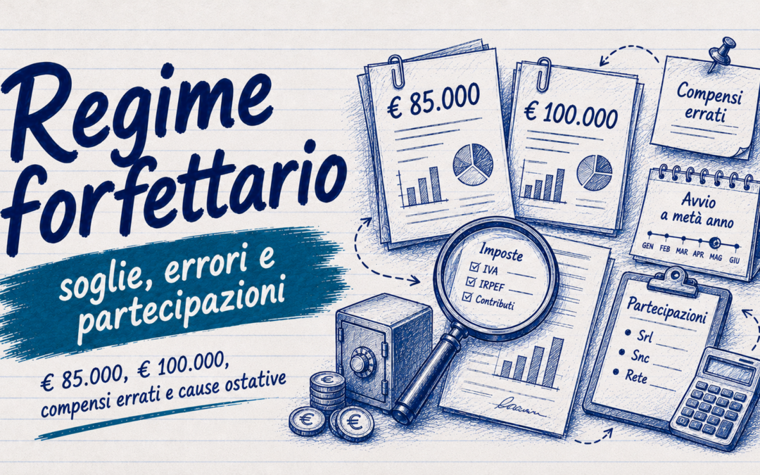 Accesso regime forfettario: soglie, errori e partecipazioni da controllare