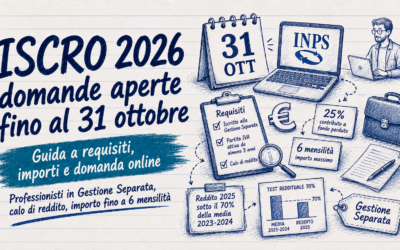 Domanda ISCRO 2026, richieste aperte fino al 31 ottobre