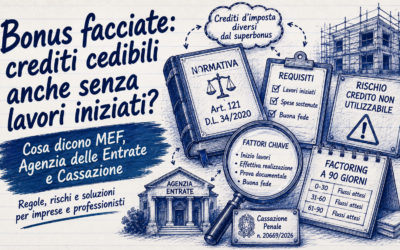 Studio Sabatino Pizzano 6 Bonus facciate lavori non iniziati: credito a rischio frode