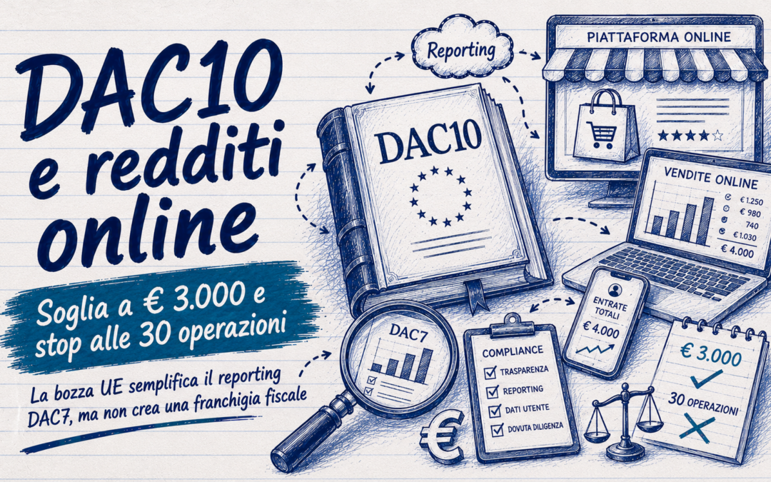 Redditi online, la DAC10 alza la soglia delle segnalazioni al Fisco
