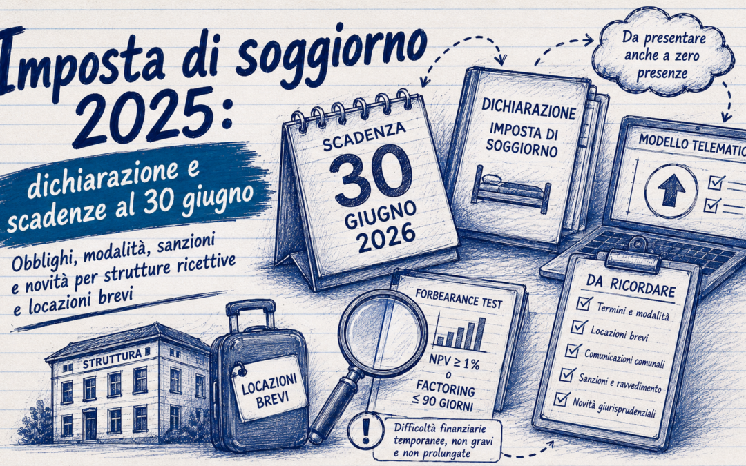 Dichiarazione imposta di soggiorno 2025: scadenza al 30 giugno 2026