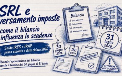 Scadenza versamento imposte SRL: quando il bilancio sposta i termini
