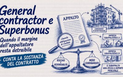 General contractor e Superbonus: quando il margine resta detraibile
