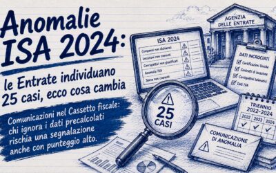 Anomalie ISA 2024: le Entrate individuano 25 casi, ecco cosa cambia