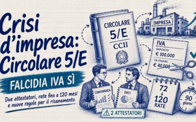 Studio Sabatino Pizzano 6 Circolare agenzia entrate crisi d’impresa: falcidia Iva sì, doppio attestatore no