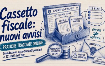 Studio Sabatino Pizzano 4 Nuovo cassetto fiscale: avvisi di accertamento parziale e liquidazione online